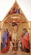 Antonio Fiorentino Crucifixion with Madonna and St.John oil on canvas